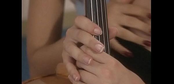  Young lesbian cellist seduced and licked between her legs